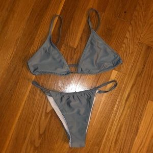 Grey string bikini